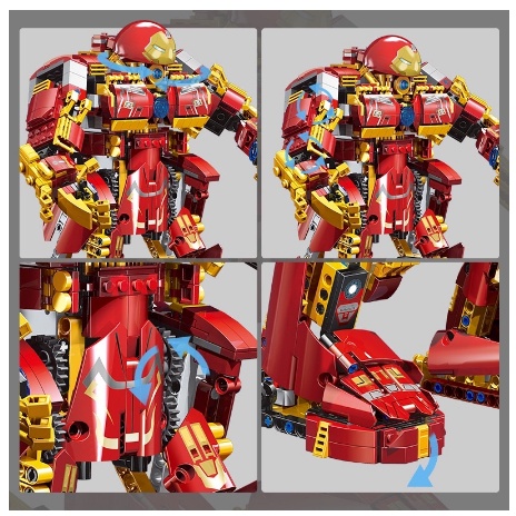 Đồ chơi xếp hình technic mould king 15039 Hulkbuster có điều khiển 1000pcs