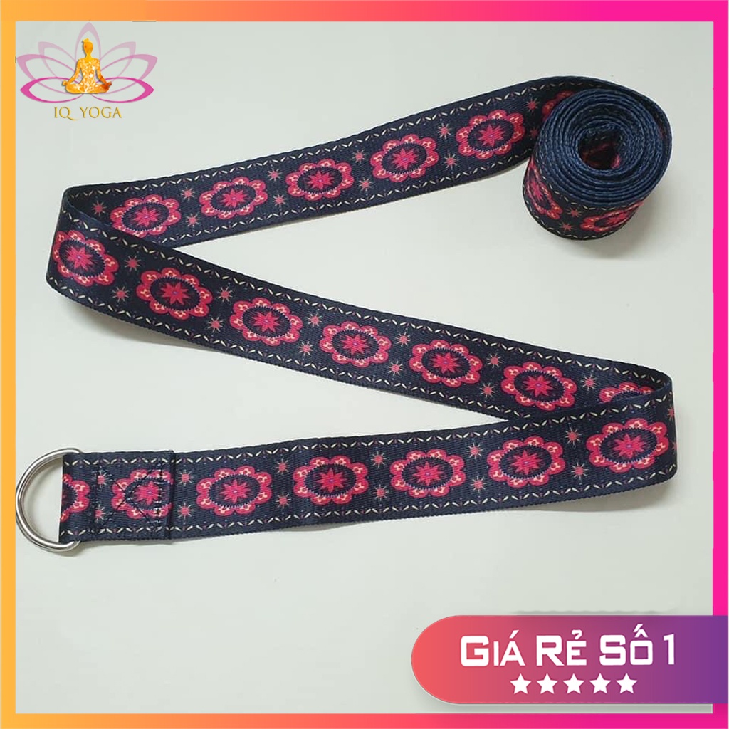 Dây hỗ trợ tập yoga hoa văn dài 2,5m cao cấp