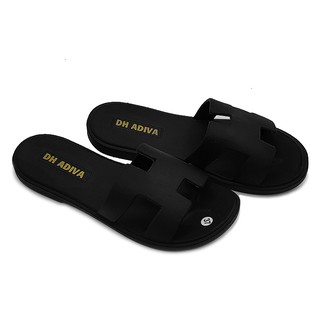 Dép nữ quai ngang Bevis - quai chữ H hot trend - đế đúc liền quai thiết kế êm ái thoải mái bền bỉ BE154-1 (Đen)