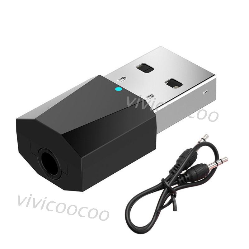 Usb Nhận Tín Hiệu Âm Thanh Bluetooth Không Dây Đầu Cắm 3.5mm Cho Loa Xe Hơi