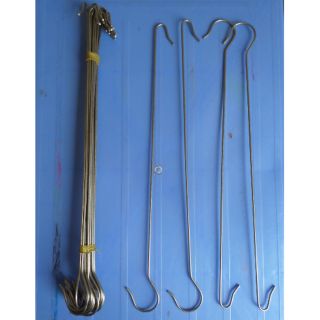 10 móc nối inox 2 đầu móc - dài 70cm - giúp treo chậu lan