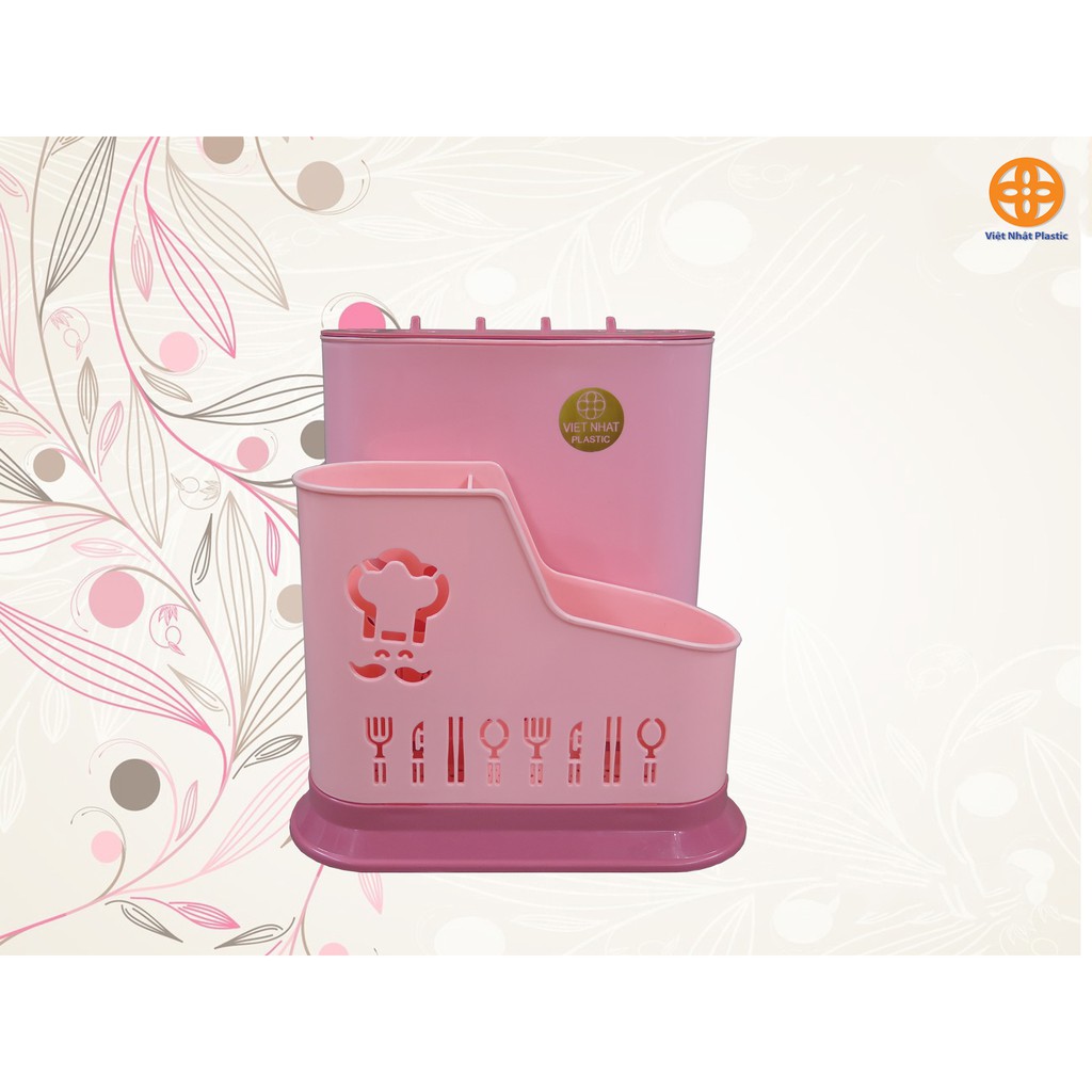 Ống đựng đũa thìa nhựa Việt Nhật Hộp đũa để bàn 2776