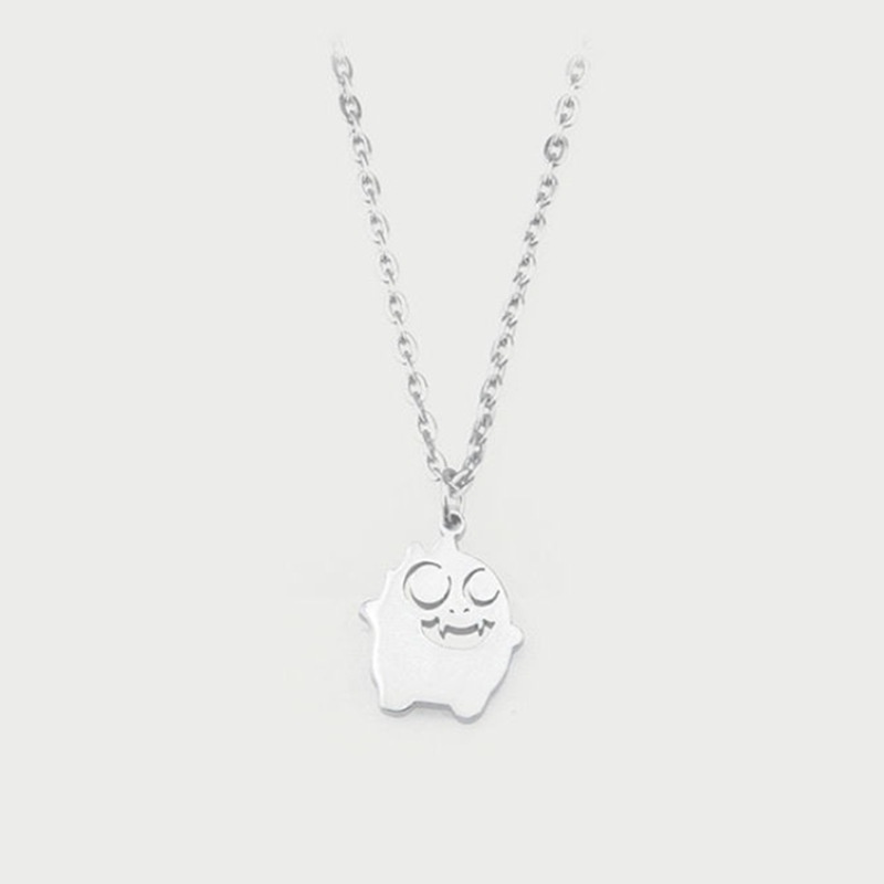 Vòng cổ Kim Loại Mặt Quái Vật Hoạt Hình Dễ Thương Phong Cách Hip Hop