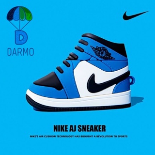 (Order 10 ngày) Case bảo vệ Airpods Pro/1/2 giày thể thao sneakers air jordan màu xanh dương mũi đen