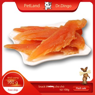 Bánh thưởng cho chó Dr.Dingo (Ức gà nguyên miếng) túi 100gr - Snack thưởng cho thú cưng