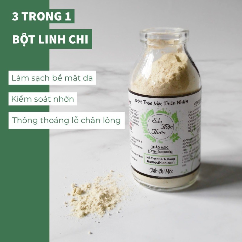 Bột rửa mặt linh chi