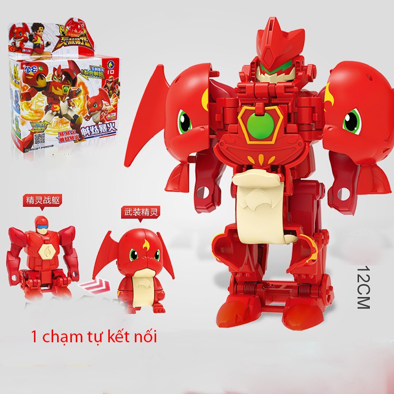 Đồ chơi robot biển hình Pokemon chỉ với 1 nút chạm tự lắp ghép