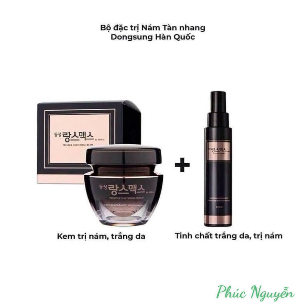 Hàng Chính Hãng Combo Kem và Serum Dưỡng Da Mờ Nám Trắng Da Dongsung - mẫu mới | BigBuy360 - bigbuy360.vn