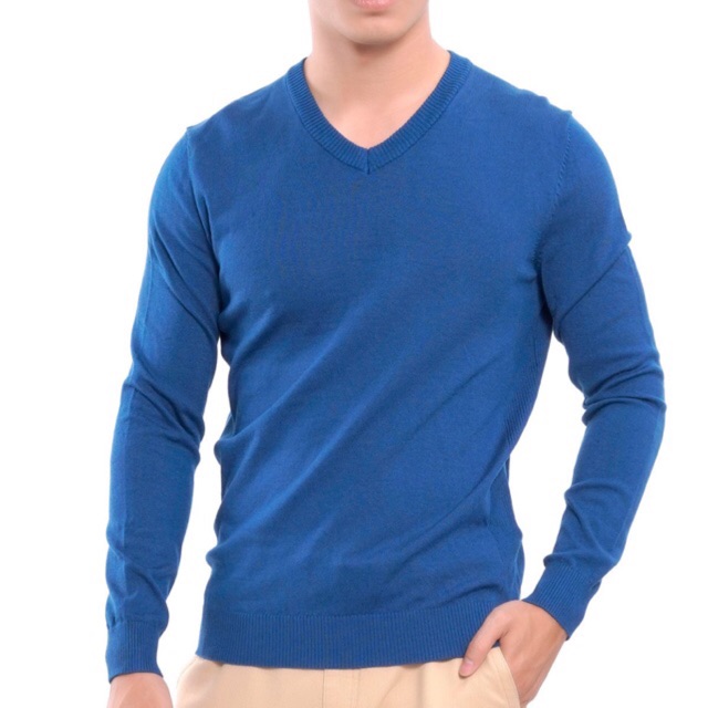Áo len nam Aristino AWO032W7 cổ tim trẻ trung dễ phối đồ