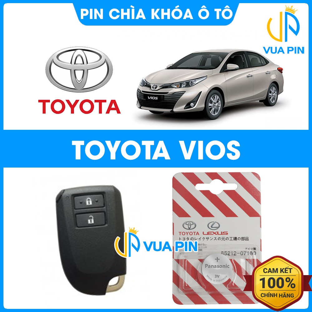 Pin chìa khóa ô tô Toyota Vios chính hãng Toyota - Pin chính hãng