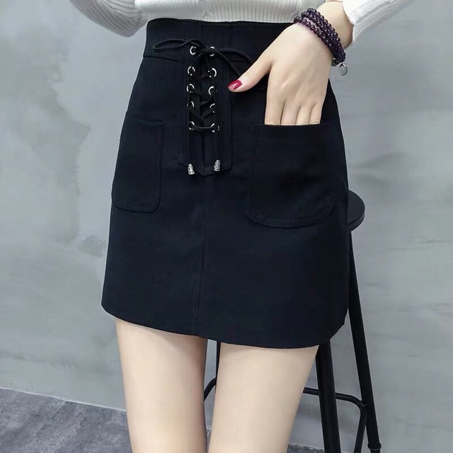 Chân váy đan dây chất kaki - Hình sàn chụp thật -z9U | BigBuy360 - bigbuy360.vn