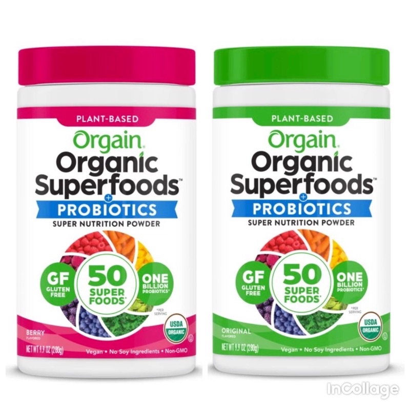 Bột rau củ siêu thực phẩm hữu cơ Orgain Organic Green Superfoods