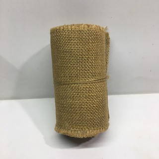 Cuộn 4,5M vải bố trang trí, làm đồ handmade ( Khổ 15cm )