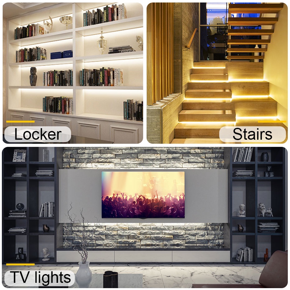 Dây Đèn led 1m 2m 3m 4m 5m usb 5v Cảm Ứng Chống Thấm Nước Cho Phòng Tắm