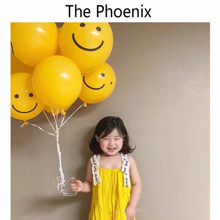 Set 12 Bong Bóng Hình Mặt Cười Trang Trí Tiệc Sinh Nhật Cho Bé