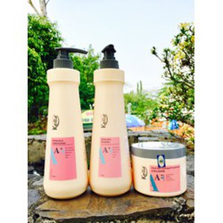 Bộ 3 sản phẩm chăm sóc tóc gội, xả, hấp dầu, kella a+ 750ml