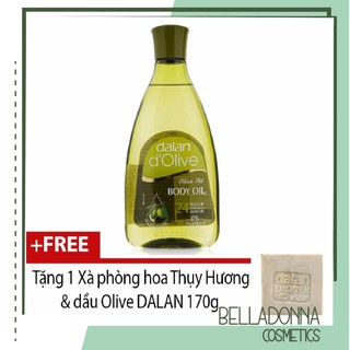 Tinh dầu massage dưỡng ẩm toàn thân từ ô liu Dalan oil Body 250ml +Tặng 1