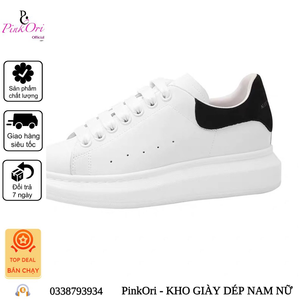 Mã Đ51- Giày Độn Đế Nam Nữ MCQ Gót Đen FULL SIZE Nam Nữ - PinkOri