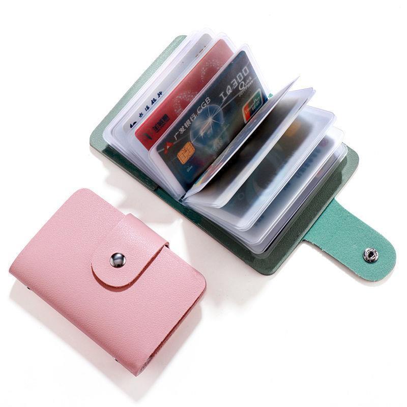 Ví đựng thẻ ATM, thẻ căn cước, card visit nhiều ngăn đa năng tiện dụng Store4girls, ví da 24 ngăn đựng atm