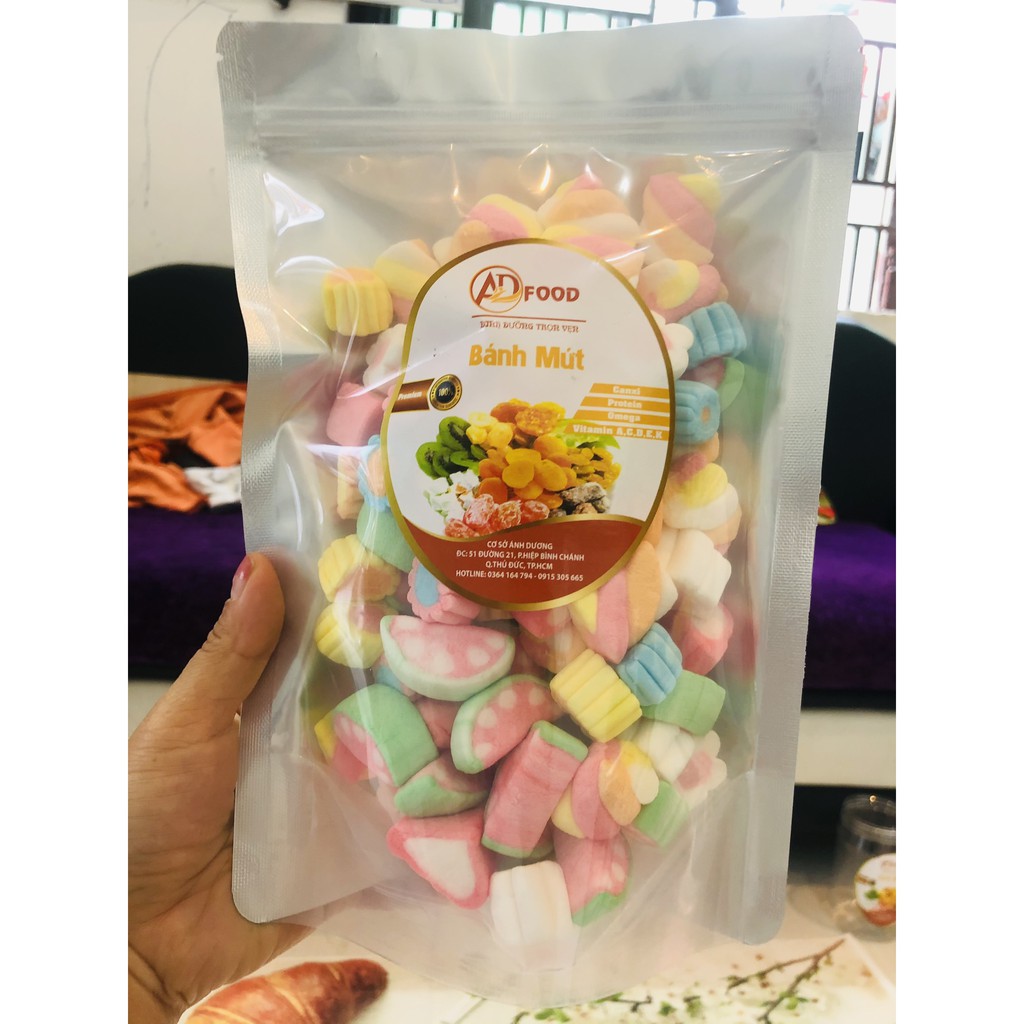 100g kẹo bông marshmaloow thơm ngon