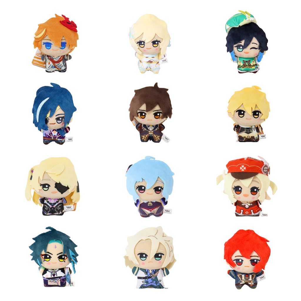 Búp Bê Nhồi Bông Tartaglia Zhongli Mace Diluc Kaeya Klee Venti