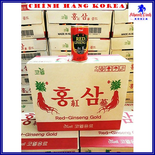 [ Trợ Giá ] Nước Hồng Sâm Lon Chính Hãng Hàn Quốc, Hộp 30 lon x 175ml