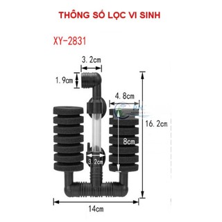 Lọc vi sinh xy-2830 , xy-2831 cho hồ cá
