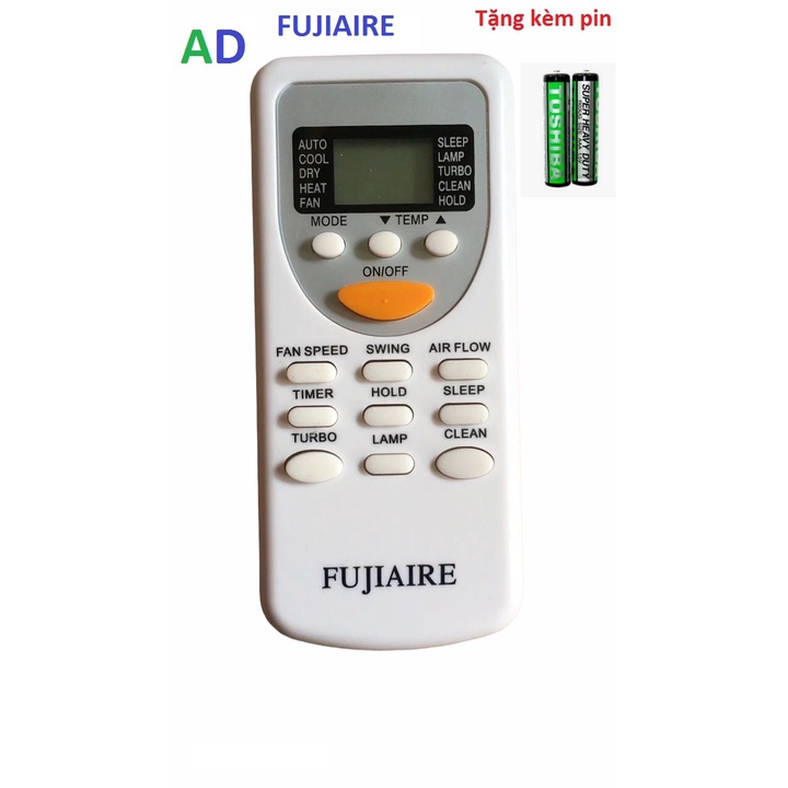 ĐIỀU KHIỂN MÁY LẠNH FUJIARE -tặng kèm pin, REMOTE Điều khiển điều hòa FUJIARE