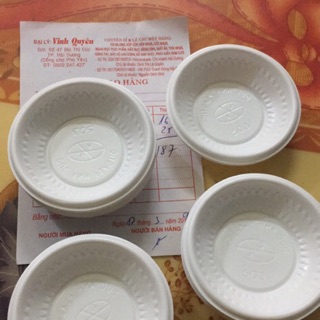 Lốc 50 đĩa đựng tương ớt không nắp