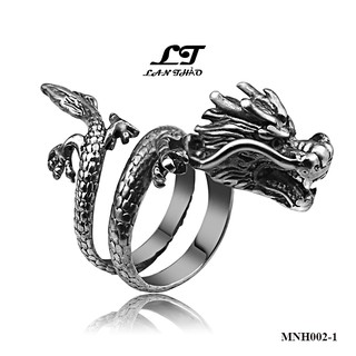 Nhẫn inox Nam RỒNG THIÊNG MAY MẮN ver1 MNH002-1