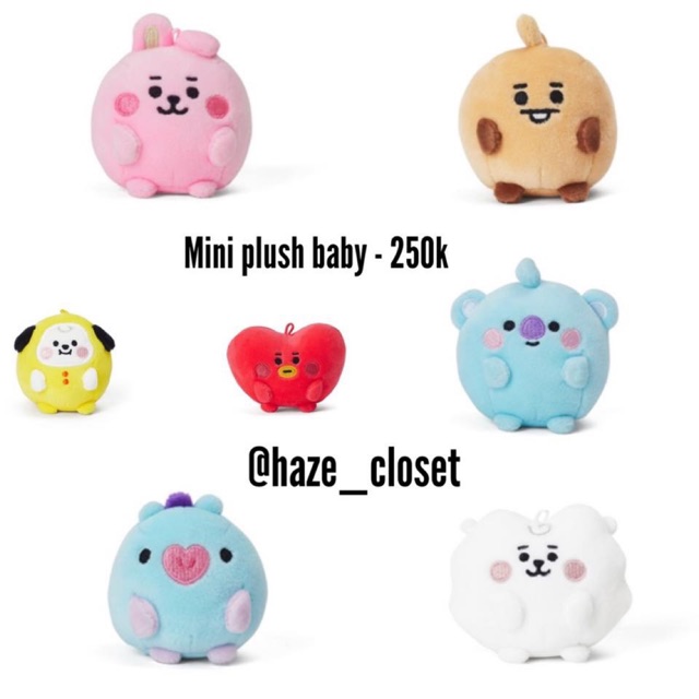 Mini plush baby BT21 Official | gấu bông