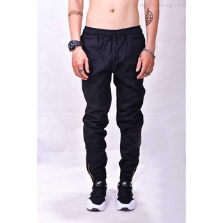 Quần jogger kaki zip