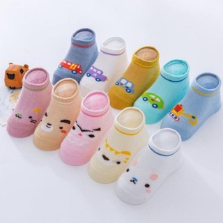 Sét 5 đôi tất lưới hè - thu họa tiết ô tô - hình thú size từ sơ sinh đến 2 tuổi