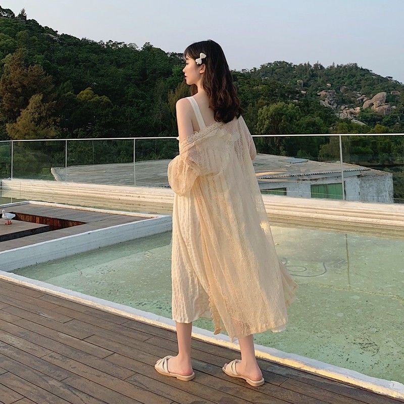 [ORDER] B02_Áo choàng ren đi biển