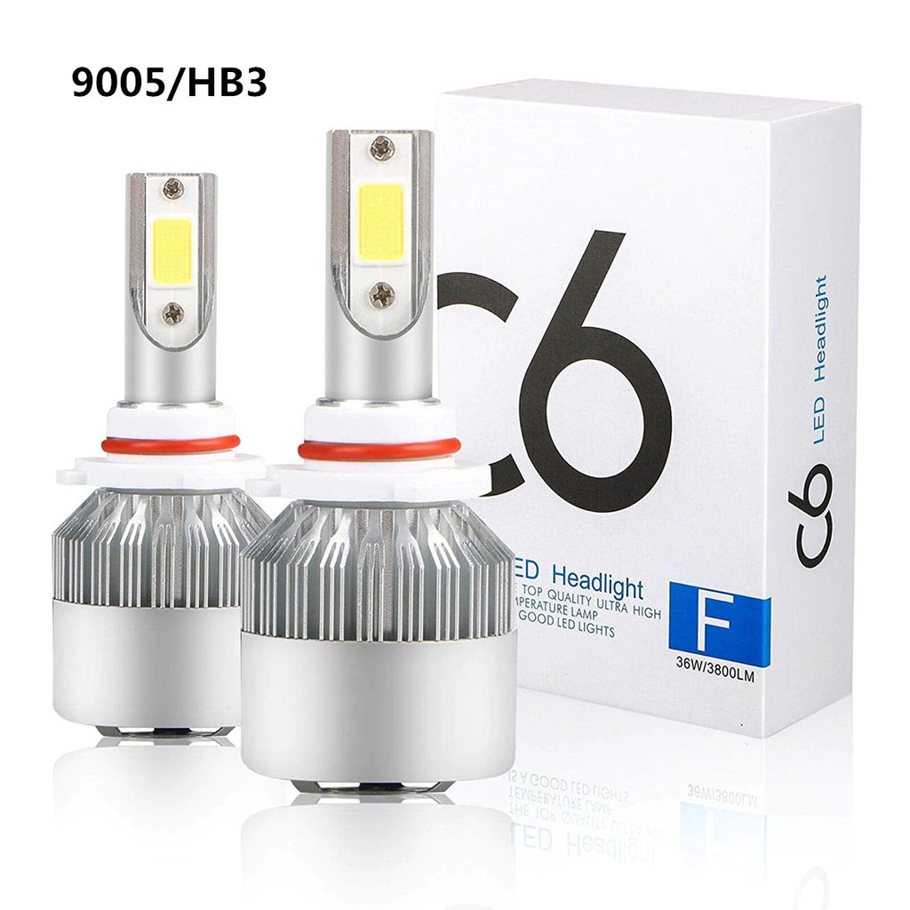 Bóng Đèn LED C6 Headlight, Đèn Pha Ô Tô C6 Chân H11(H8/H9), H4(9003/HB2), H1, H7, 9006/HB4, 9005/HB3, 9007, 880/881/H27