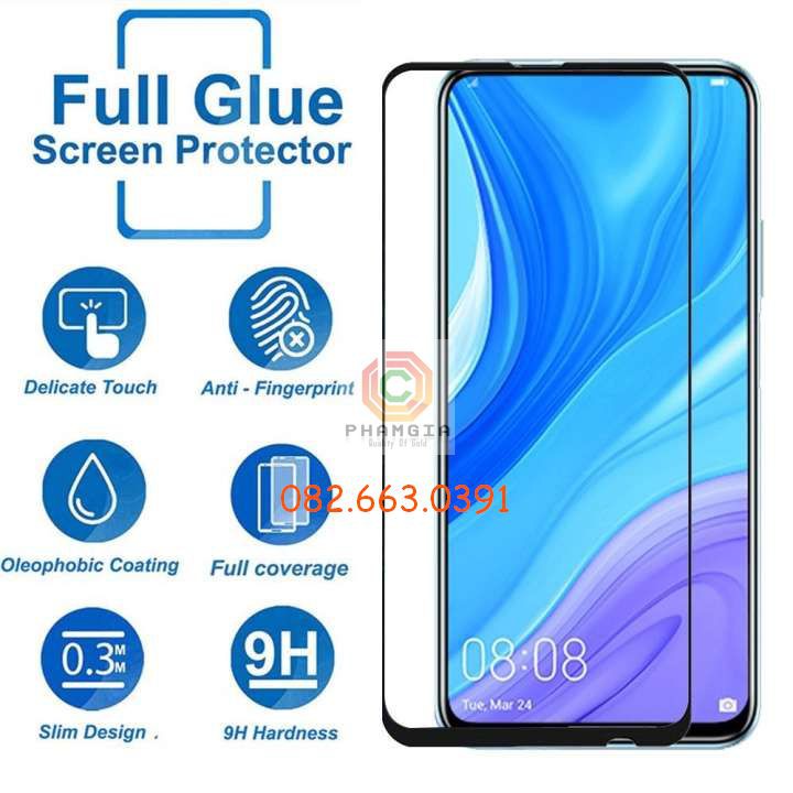 Kính cường lực Huawei Y9S full màn hình, full keo, siêu chuẩn