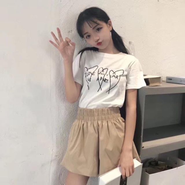 Quần short PHỒNG TACTA cạp chun trẻ trung, duyên dáng