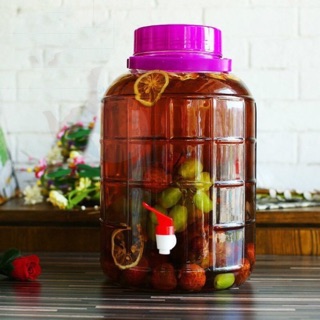 Bình Ngâm Rượu Thuỷ Tinh Nắp Tím 20L/24L/28L/35L Có Vòi Và Không Vòi