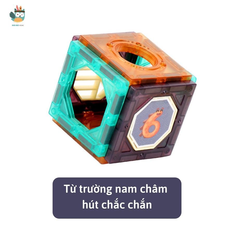 Đồ Chơi Nam Châm Xếp hình Thông Minh cho bé Cao Cấp .Lắp ghép mô hình đa dạng, Phát triển tư duy nhạy bén. Khối Vuông