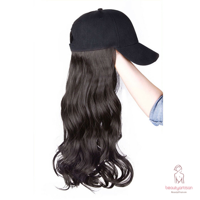 Mũ tóc giả dài gợn sóng thời trang cho nữ