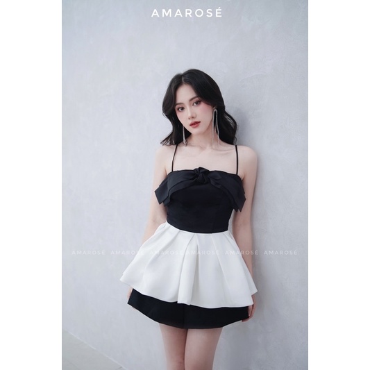 Áo hai dây phối hoa cách điệu - Anna Top