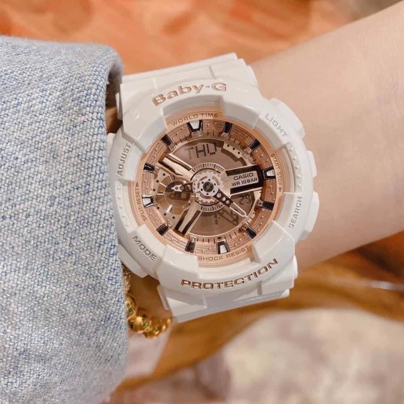 Đồng hồ casio nữ dây nhựa chính hãng BABYG BA-110-7A1