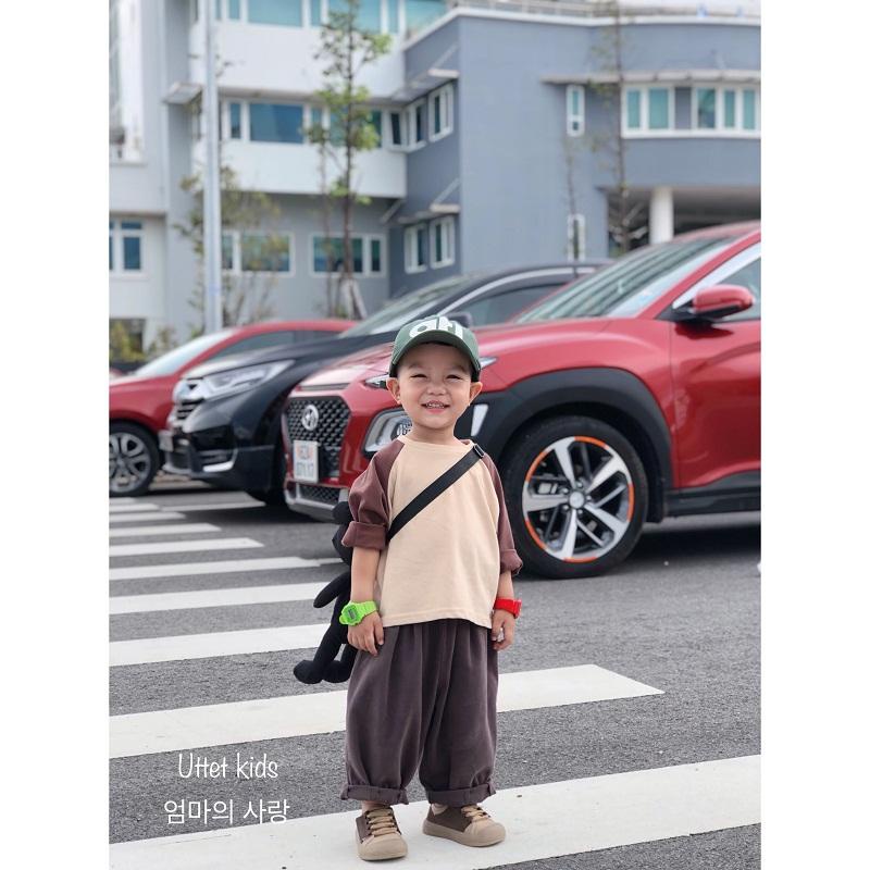 ÁO THUN PHA TAY 903 PHONG CÁCH HÀN QUỐC SIÊU ĐẸP DÀNH CHO BÉ GÁI VÀ BÉ TRAI