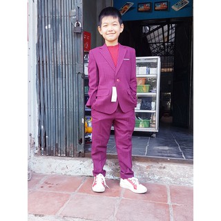 bộ vest bé trai cỡ đại