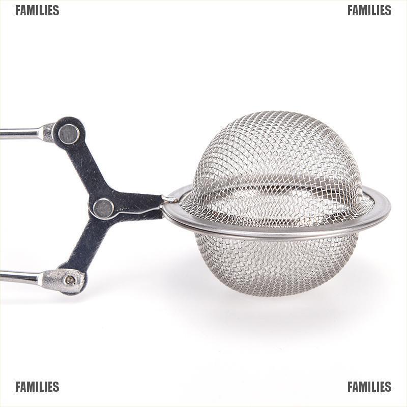 Dụng Cụ Lọc Trà Families. Stainless Steel Spoon Tea Ball Infuser Filter Leaf Herb Mesh Strainer