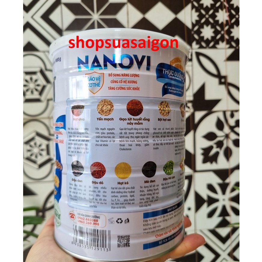 Thực dưỡng NANOVI 100% thiên nhiên phù hợp cho người ăn chay, tiểu đường