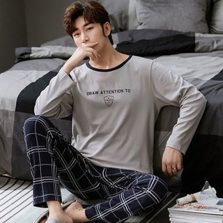 Bộ Đồ Ngủ Pijama Tay Dài Kẻ Sọc Thời Trang Nam Tính