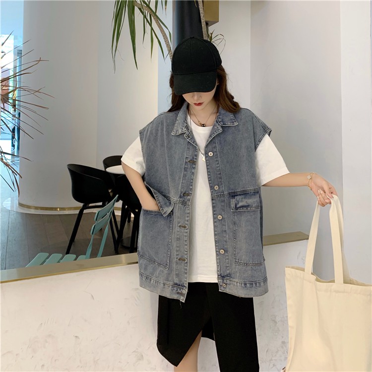 Áo Khoác Bò Gile Ulzzang Unisex Mẫu Hot Nhất 2019