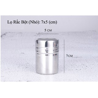 Lọ Rắc Bột Cacao Inox Nhiều Size