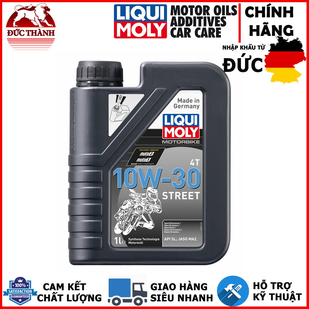 Nhớt xe máy số Liqui Moly Motorbike Street 4T 10W30 2526 1 lít